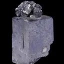 Siegenite perched on Galena - image 1
