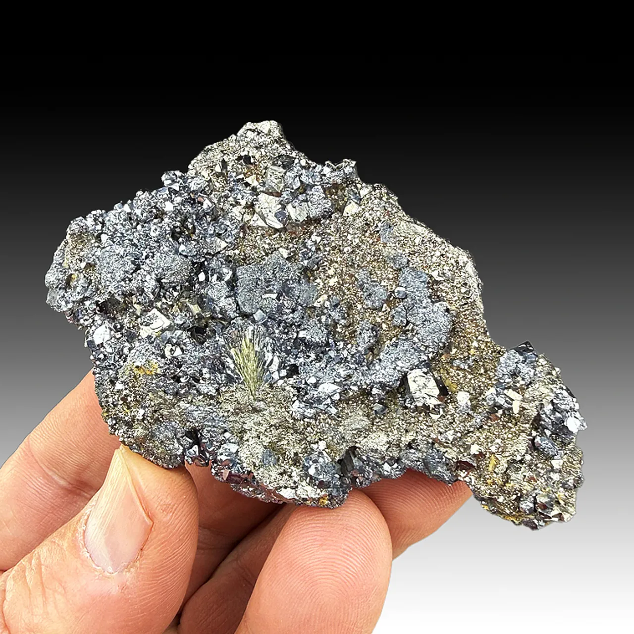 Siegenite with Millerite, Galena - image 1