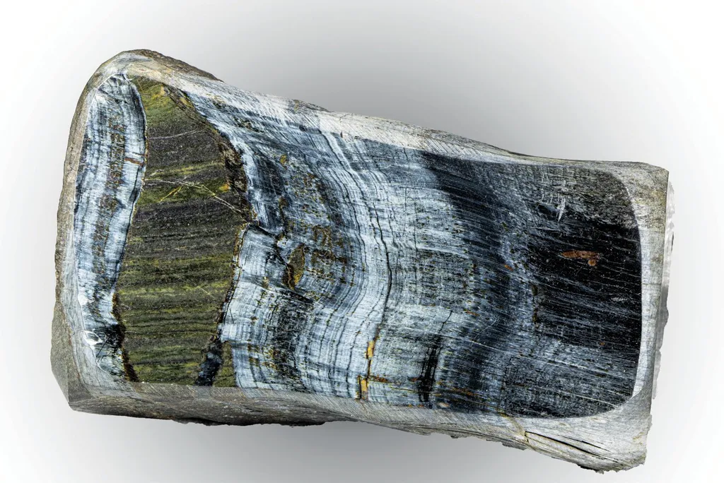 Silkstone, Riebeckite, Iron oxides image