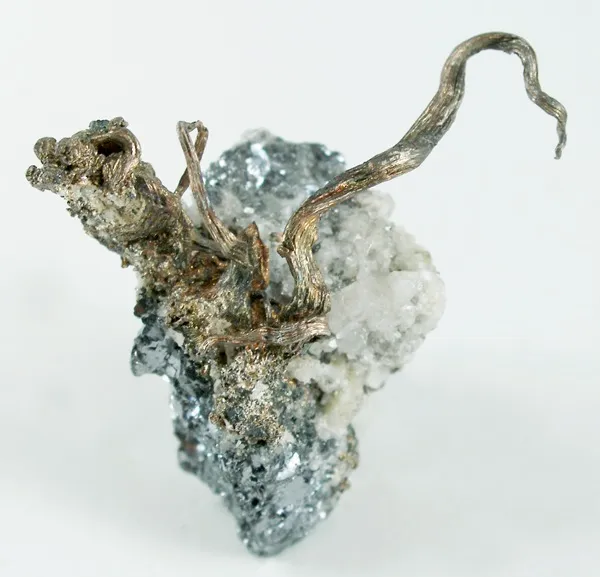 Silver, Acanthite, Quartz - image 1