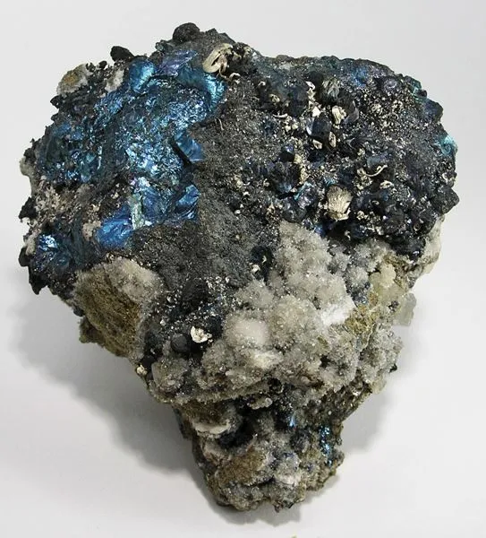 Silver, Bornite, Covellite image