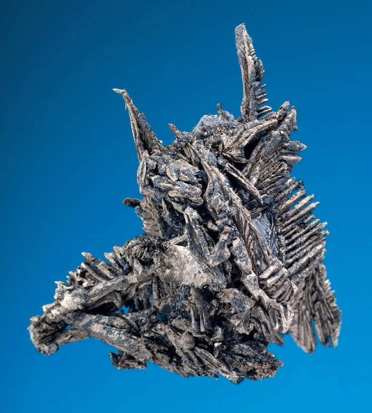 Silver, Calcite, Acanthite image