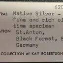 Silver crystals and "rope" on matrix - image 7