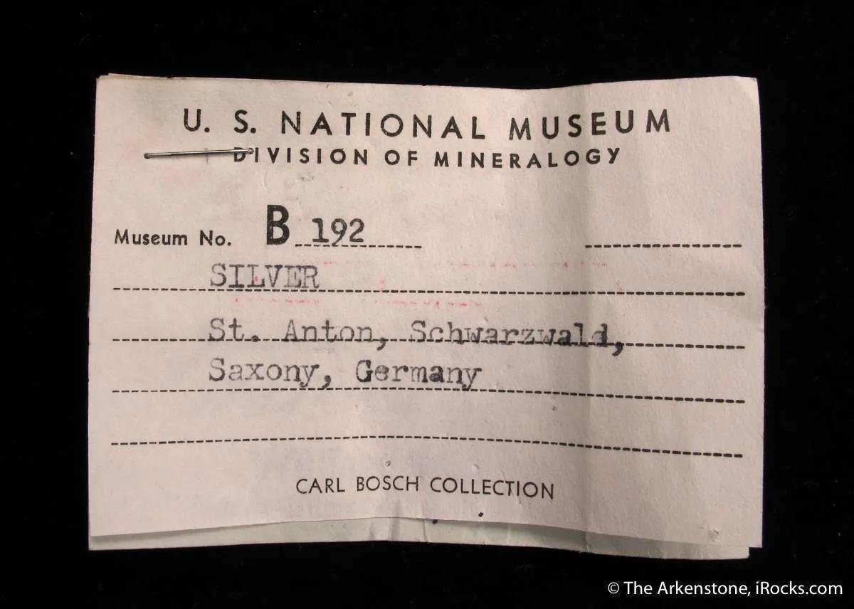 Silver crystals and "rope" on matrix - image 3