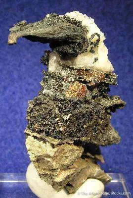 Silver in Calcite With Pyrite and Sphalerite ("The Bird") - image 4