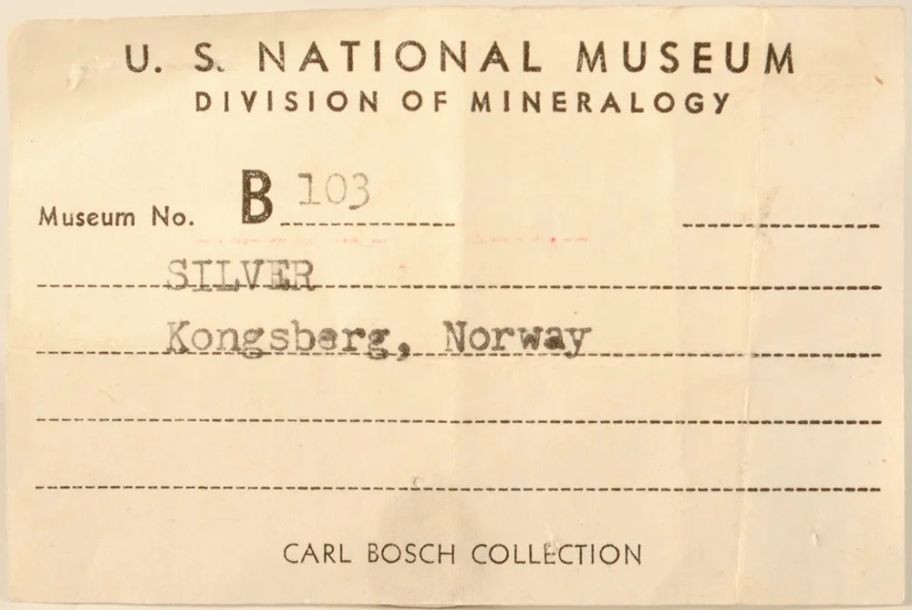 Silver - Large Crystals, Dated 1877 - image 4