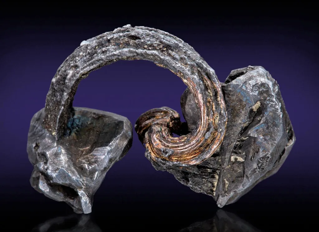 Silver on Acanthite image