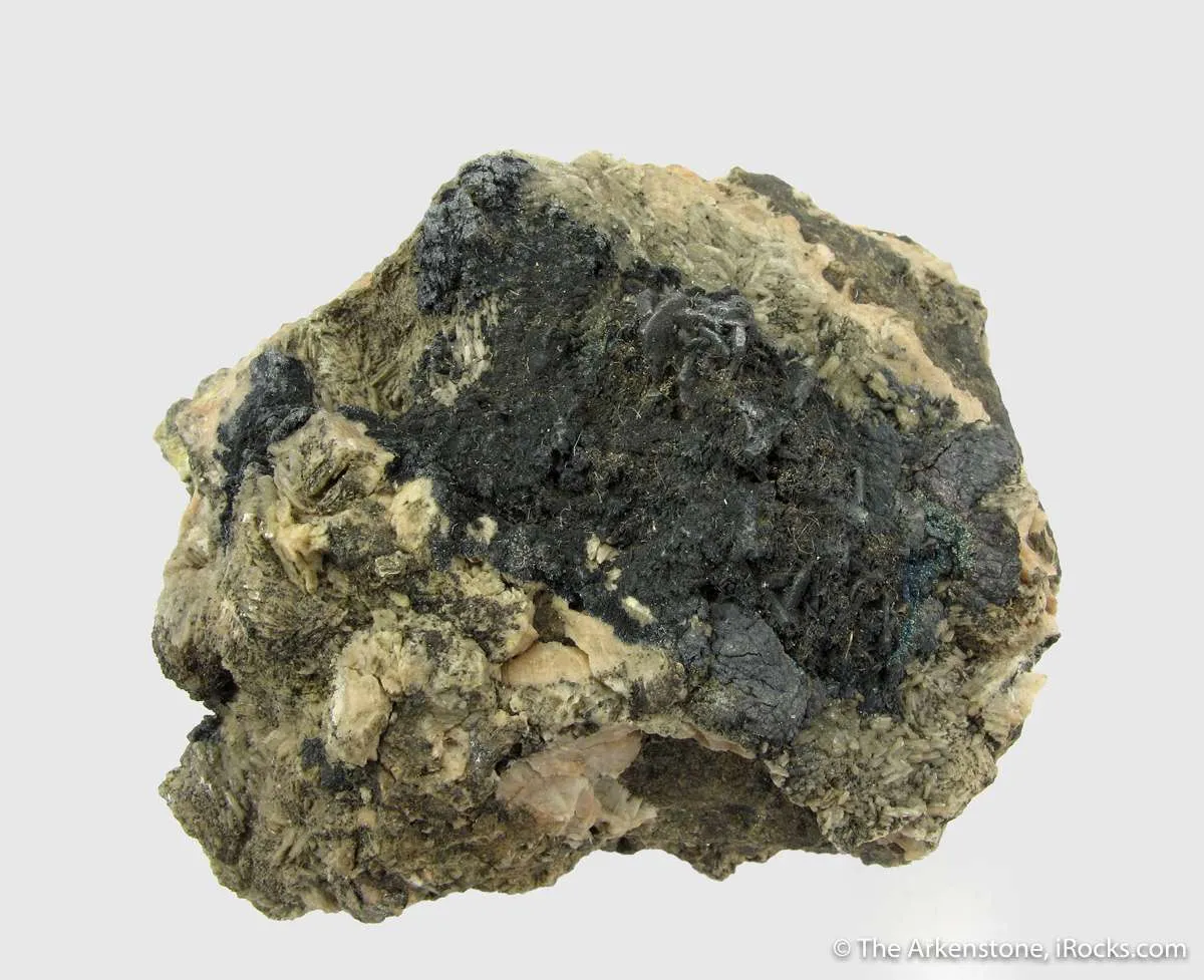 Silver on Polybasite, on Baryte (mid 1800's) - image 2