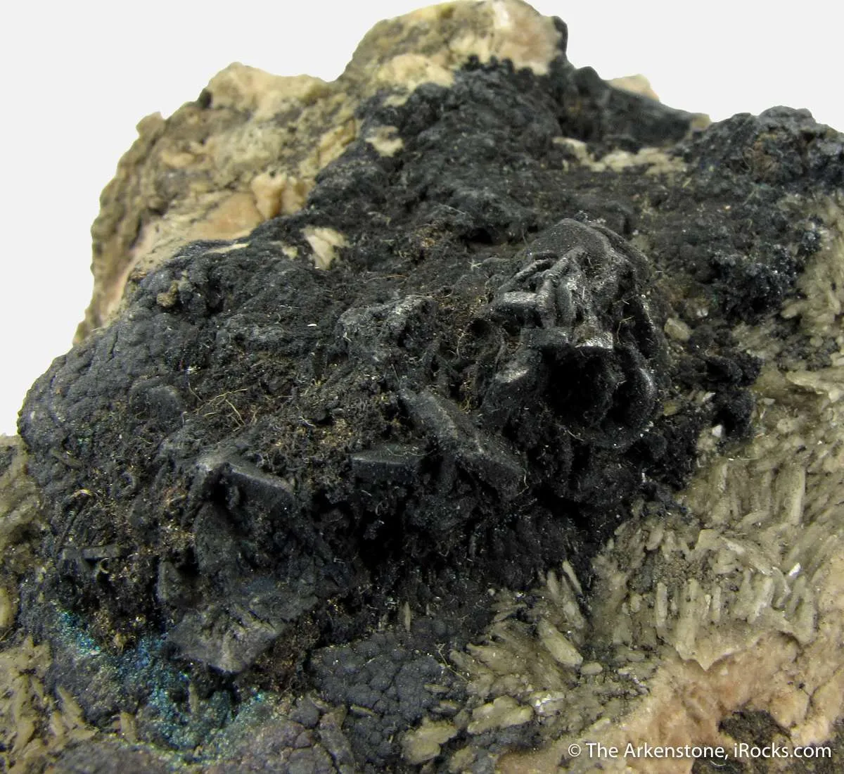 Silver on Polybasite, on Baryte (mid 1800's) - image 6