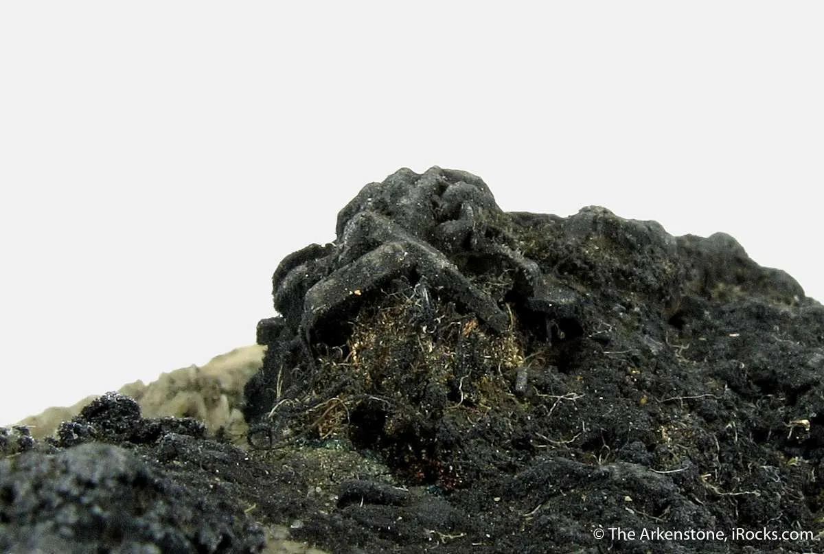 Silver on Polybasite, on Baryte (mid 1800's) - image 1