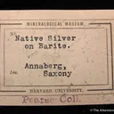 Silver on Polybasite, on Baryte (mid 1800's) - image 3