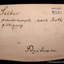 Silver on Silver ps. Pyrargyrite (dated 1884) - image 6