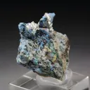 SILVER, PLANCHEITE, DIOPTASE from Republic of the Congo, Pool Department, Mindouli District, Mindouli - image 4