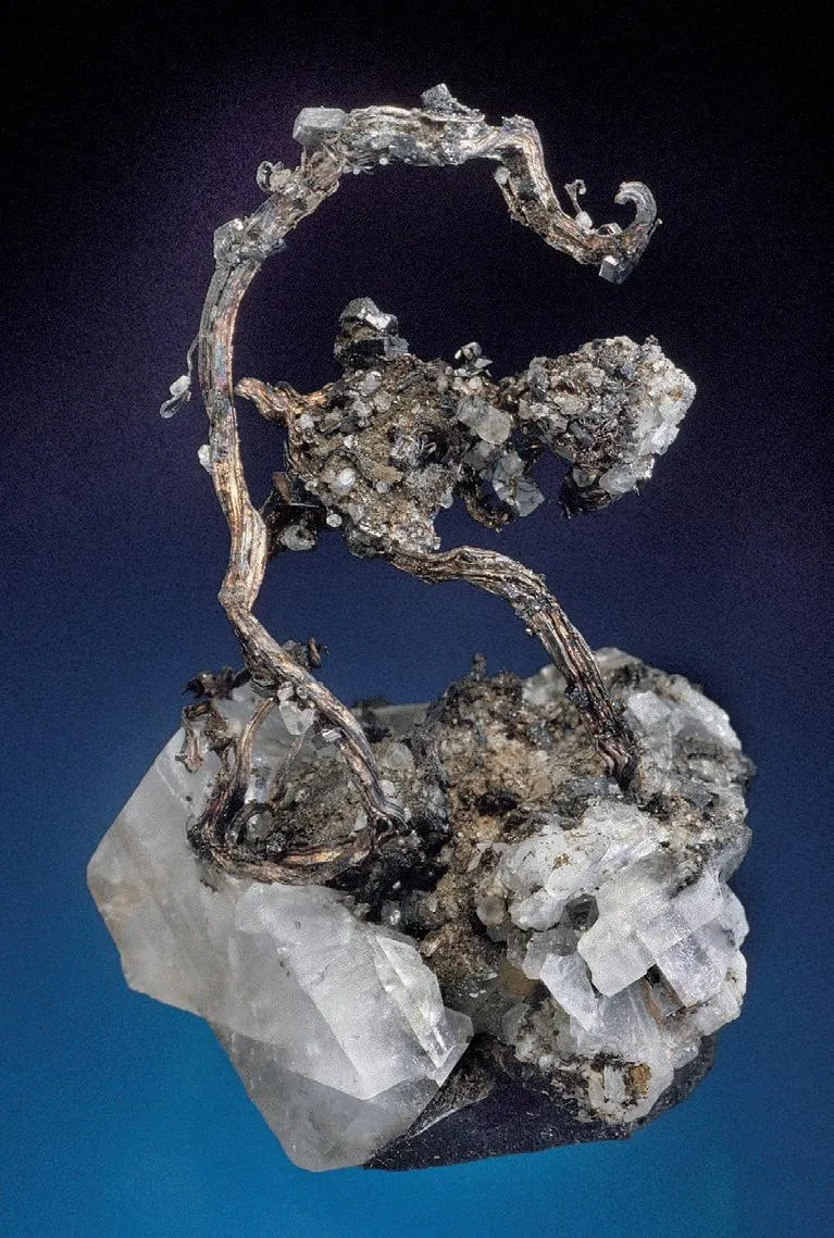 Silver, Pyrrhotite, Calcite - image 1