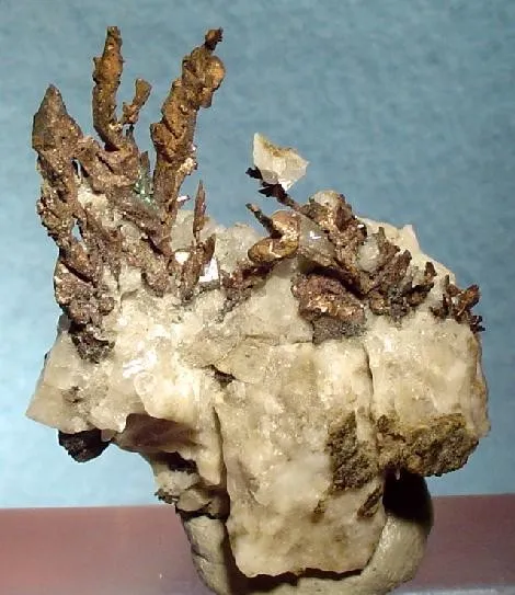 Silver, Quartz (Var: Milky Quartz) image