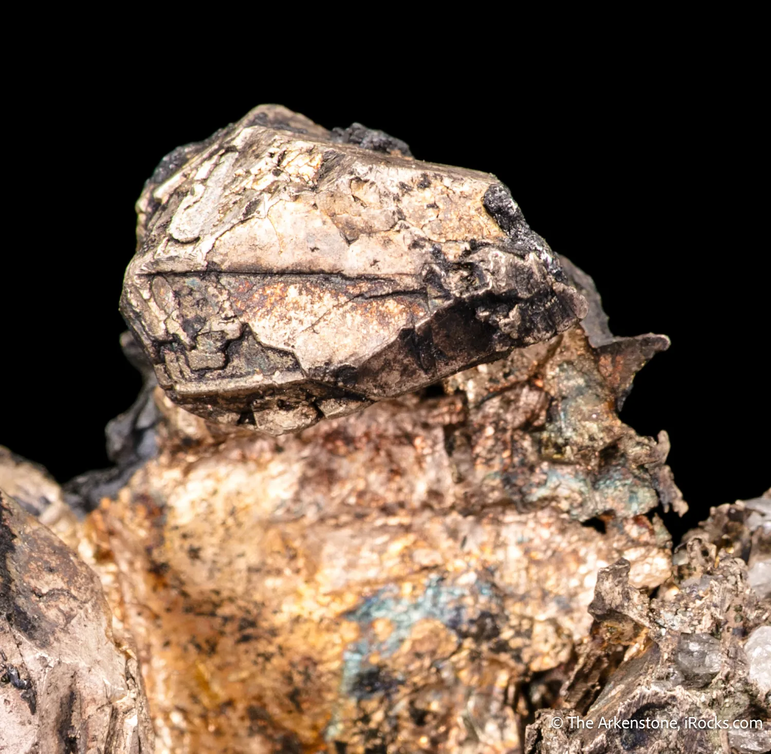 Silver (twinned crystal on matrix) - image 1