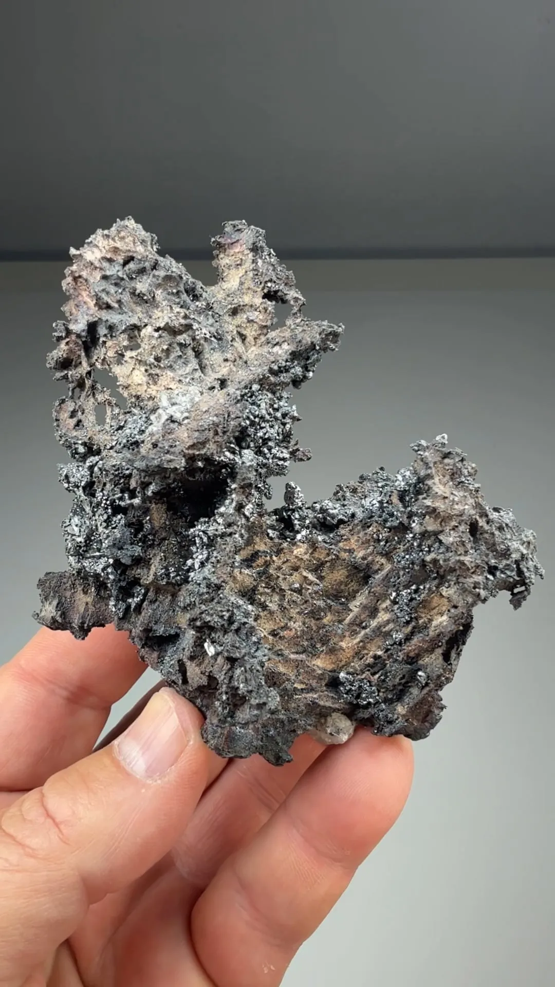 Silver with Acanthite - image 2