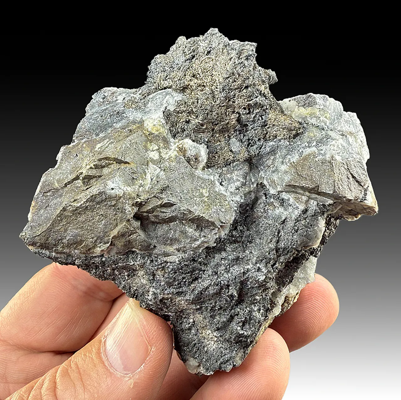 Silver with Acanthite - image 1