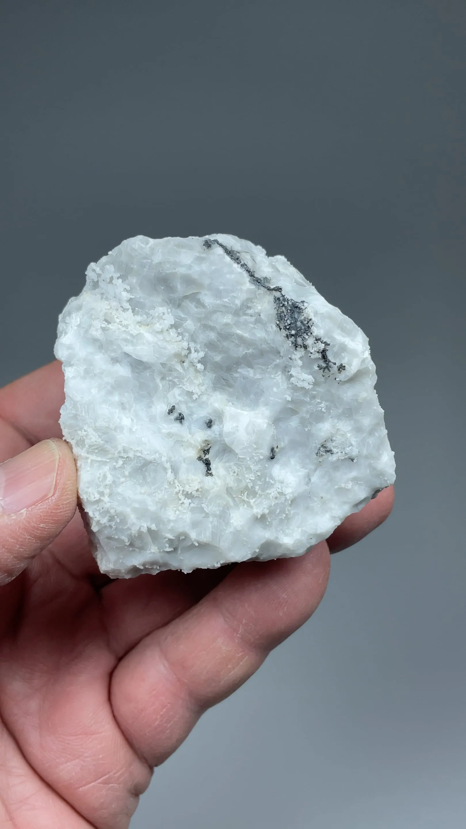 Silver with Acanthite, Calcite - image 2