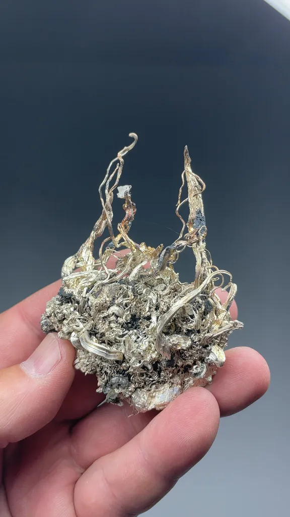 Silver with Acanthite, Calcite, Dolomite - image 2