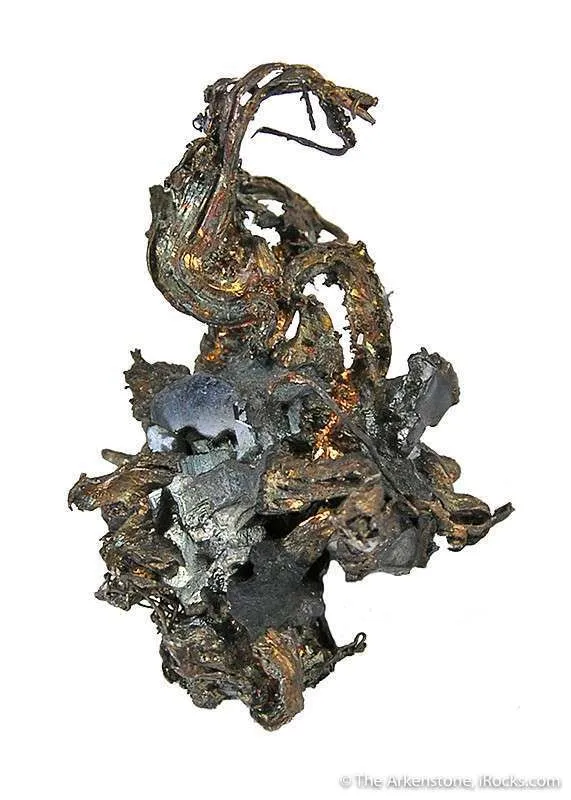 Silver With Acanthite Crystals image