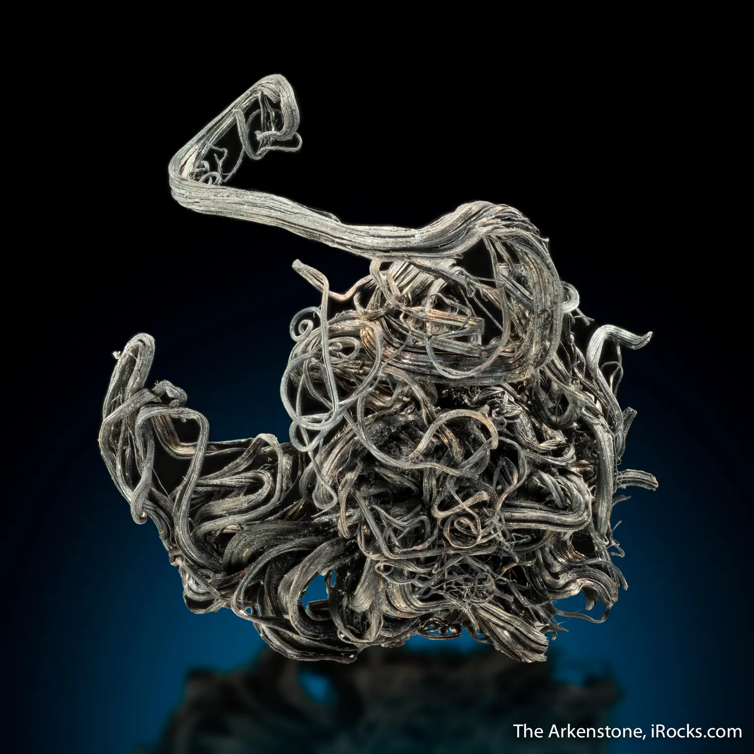 Silver with Acanthite - image 1