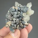 Silver with Acanthite, Quartz - image 2