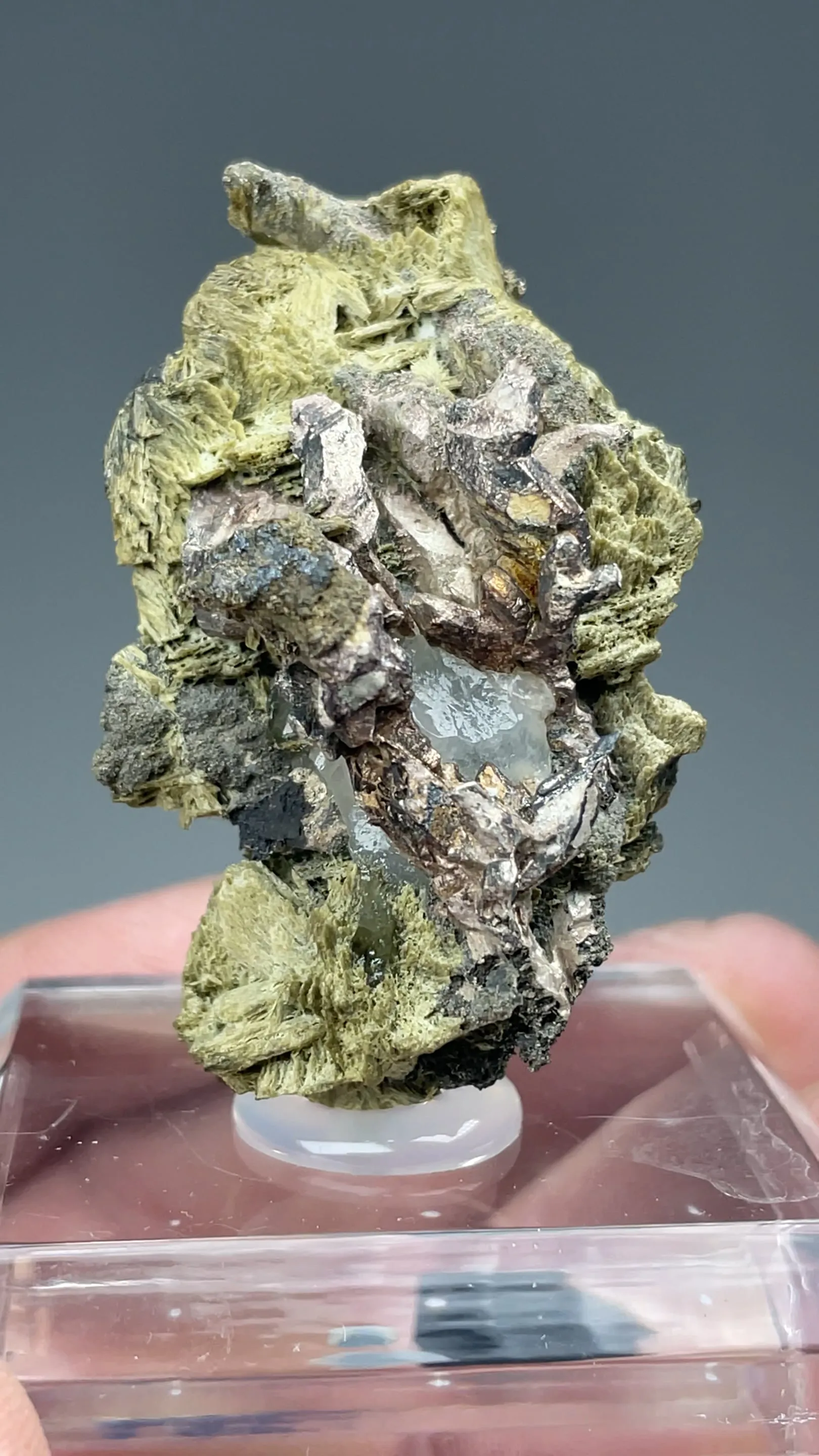 Silver with Actinolite - image 2