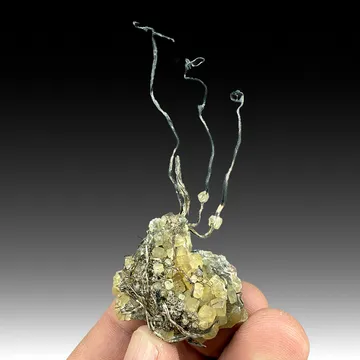 Silver with Calcite