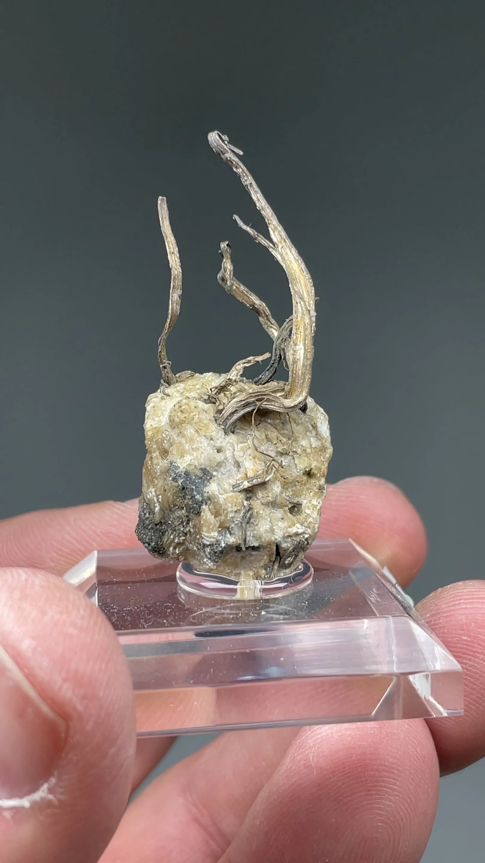 Silver with Calcite - image 2