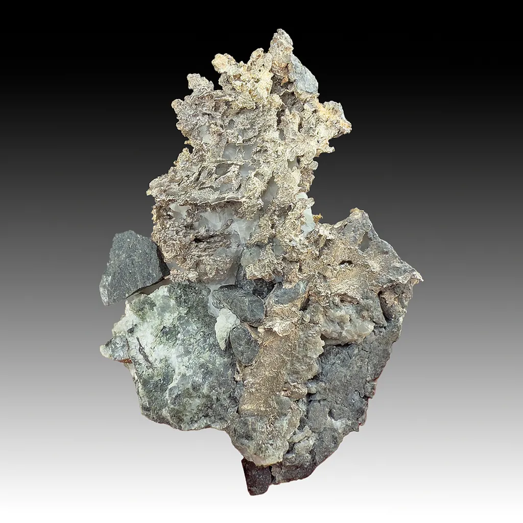 Silver with Calcite image