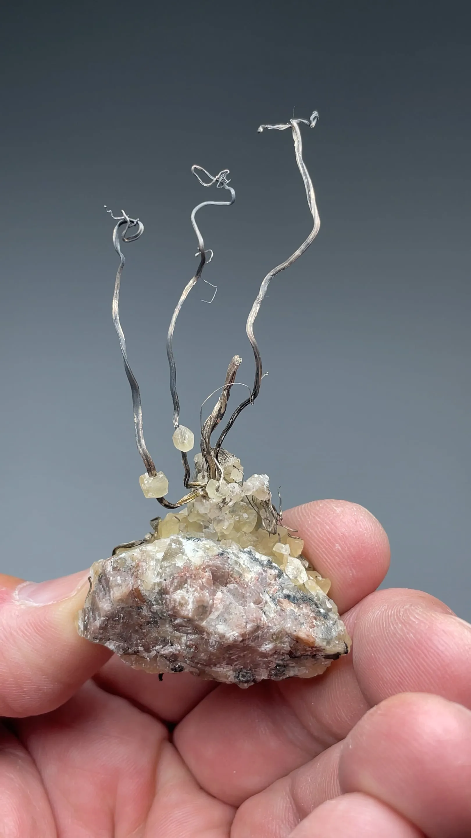 Silver with Calcite - image 2