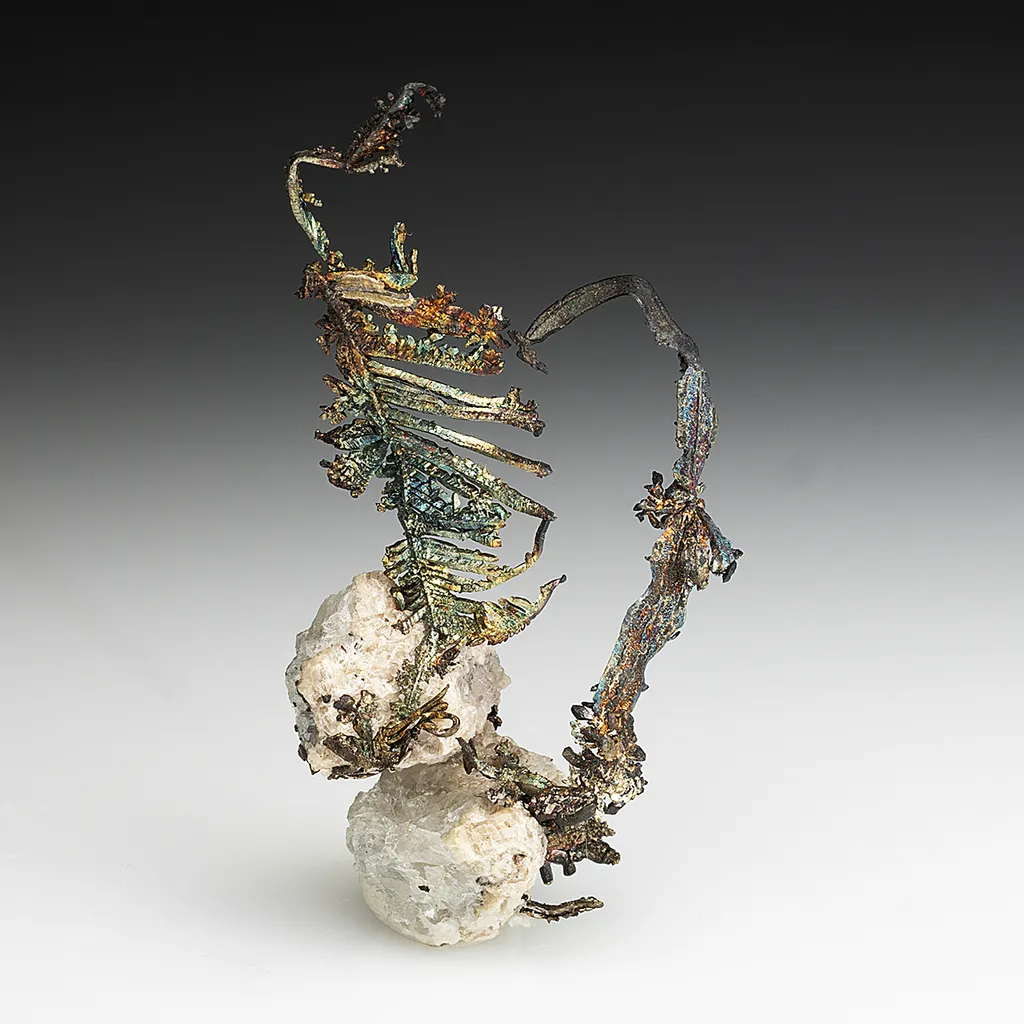 Silver with Calcite image