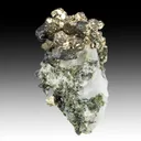 Silver with Calcite, Lollingite - image 1