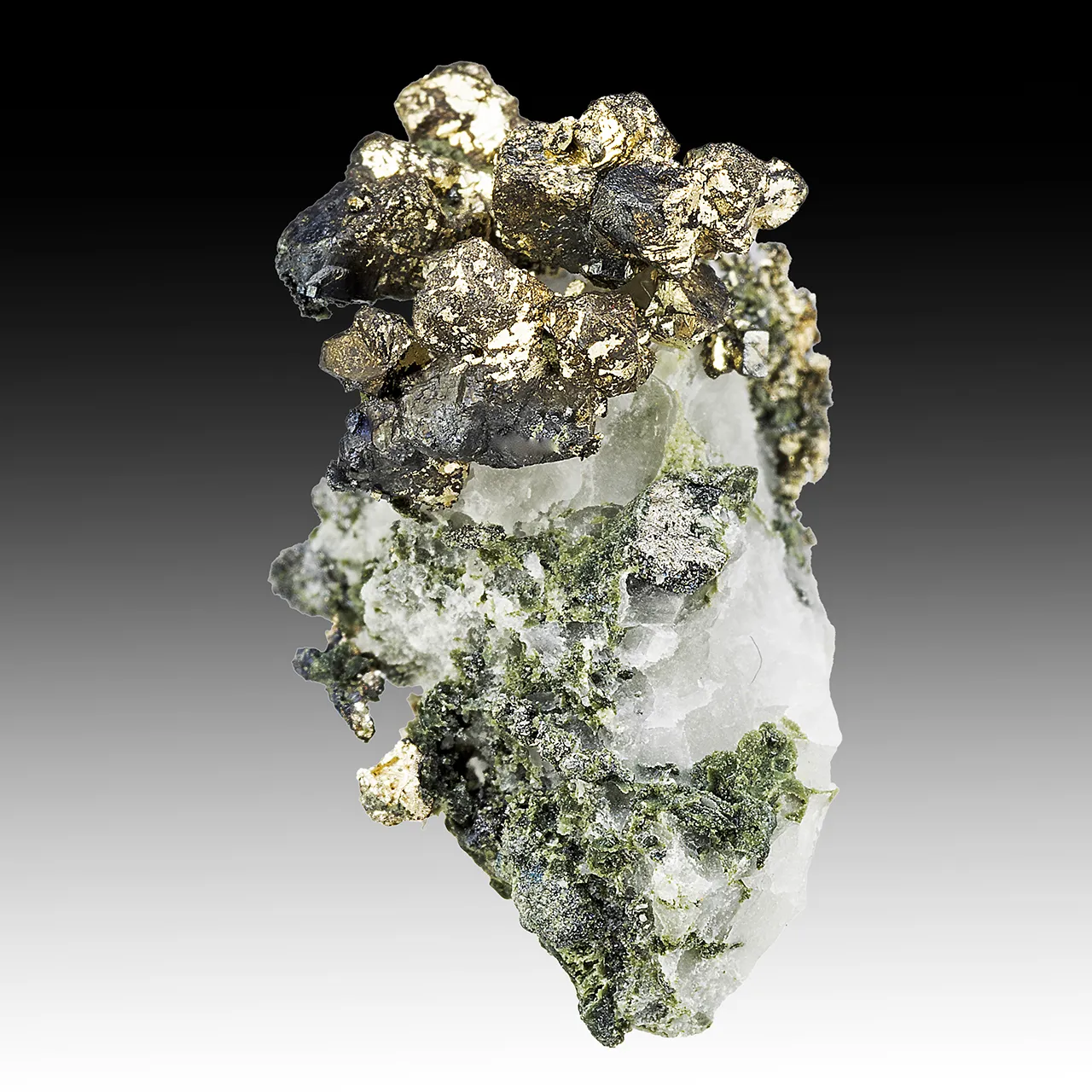 Silver with Calcite, Lollingite - image 1
