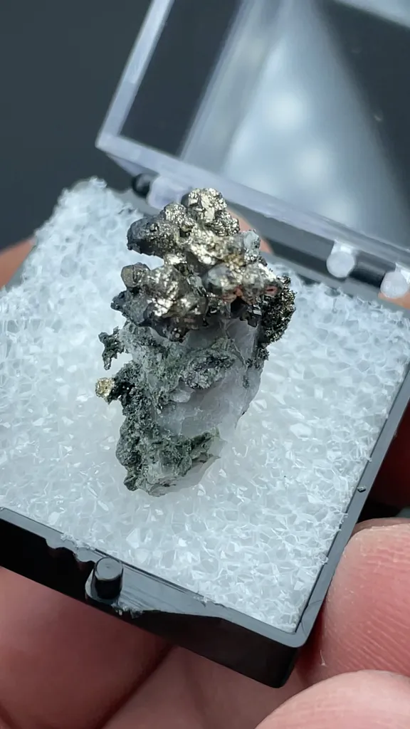 Silver with Calcite, Lollingite - image 2