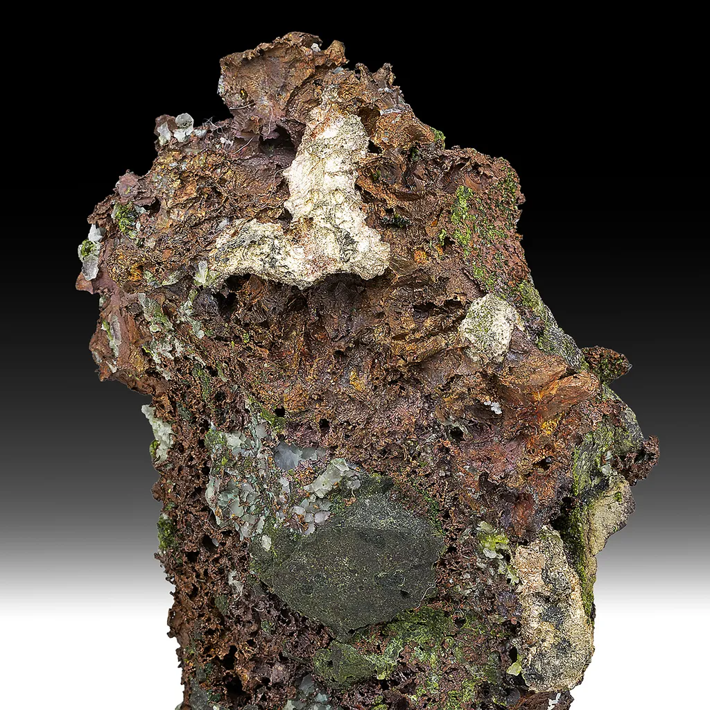 Silver with Copper, Quartz, Epidote image
