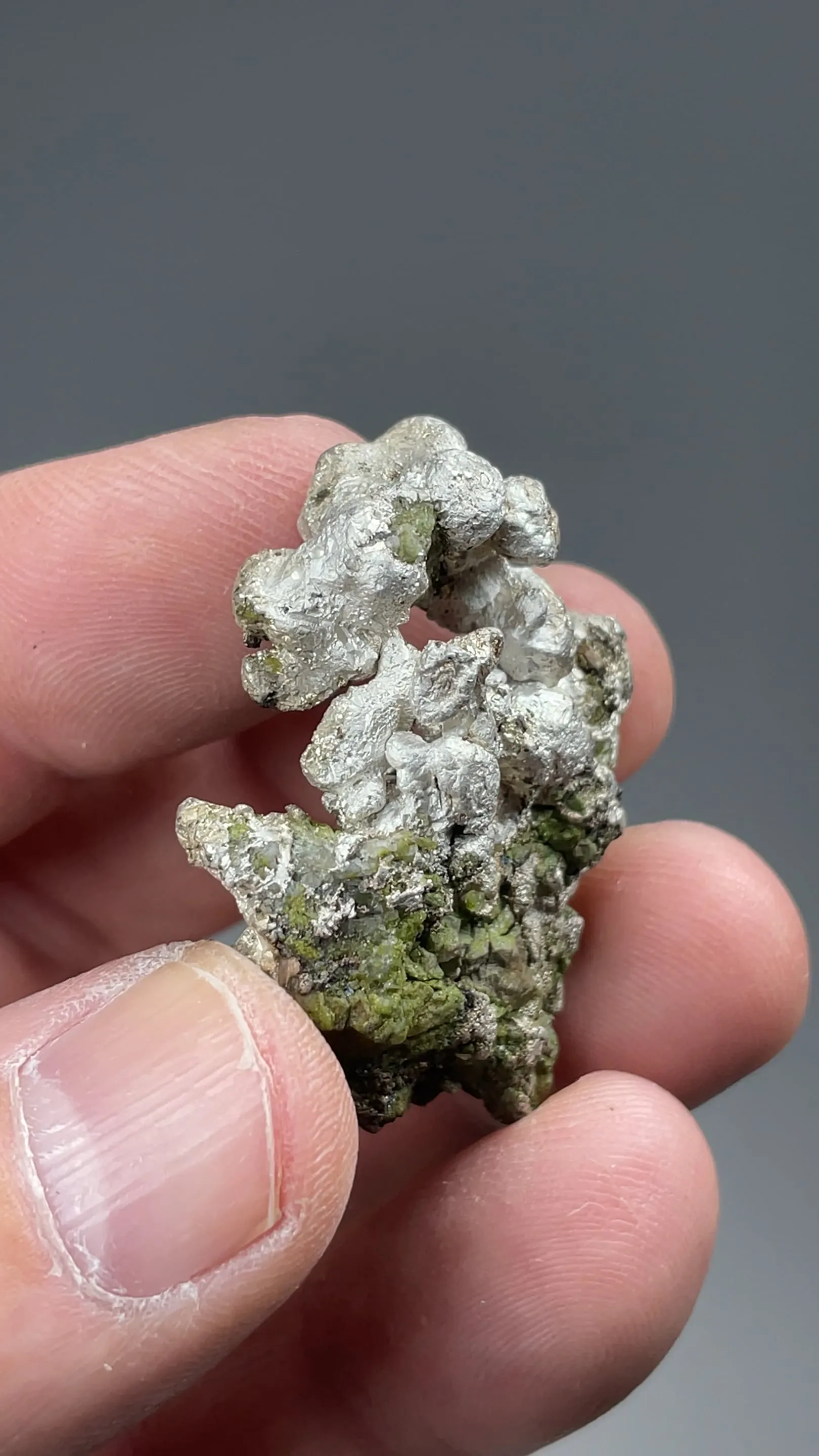 Silver with Epidote, Prehnite - image 2