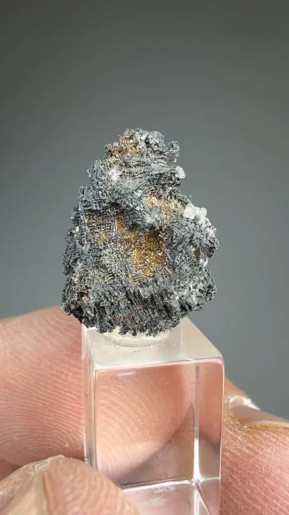 Silver with Fluorite - image 2
