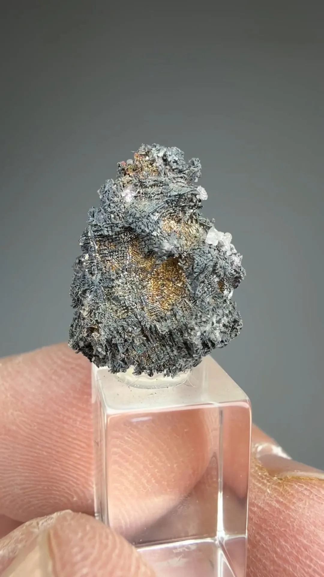 Silver with Fluorite - image 2