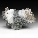 Silver with Lollingite, Calcite - image 1