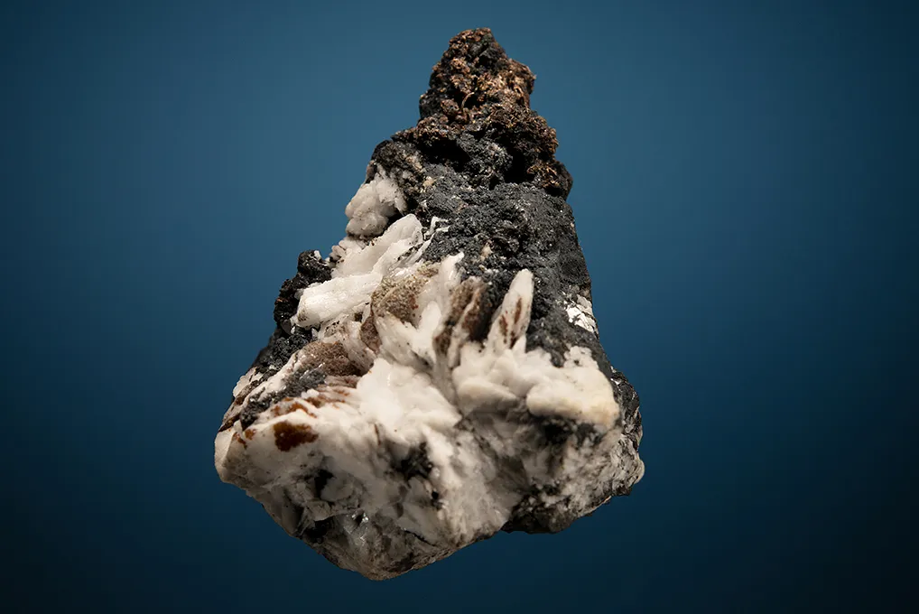 Silver with Pearceite and Acanthite on Barite - image 3