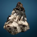 Silver with Pearceite and Acanthite on Barite - image 3