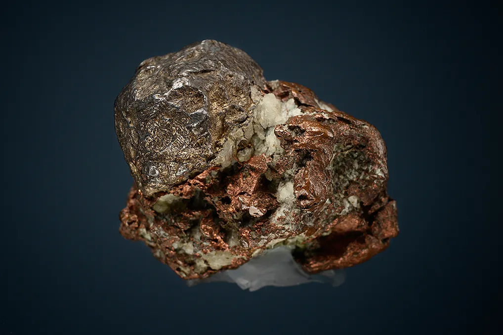 Silver with Prehnite on Copper - image 3