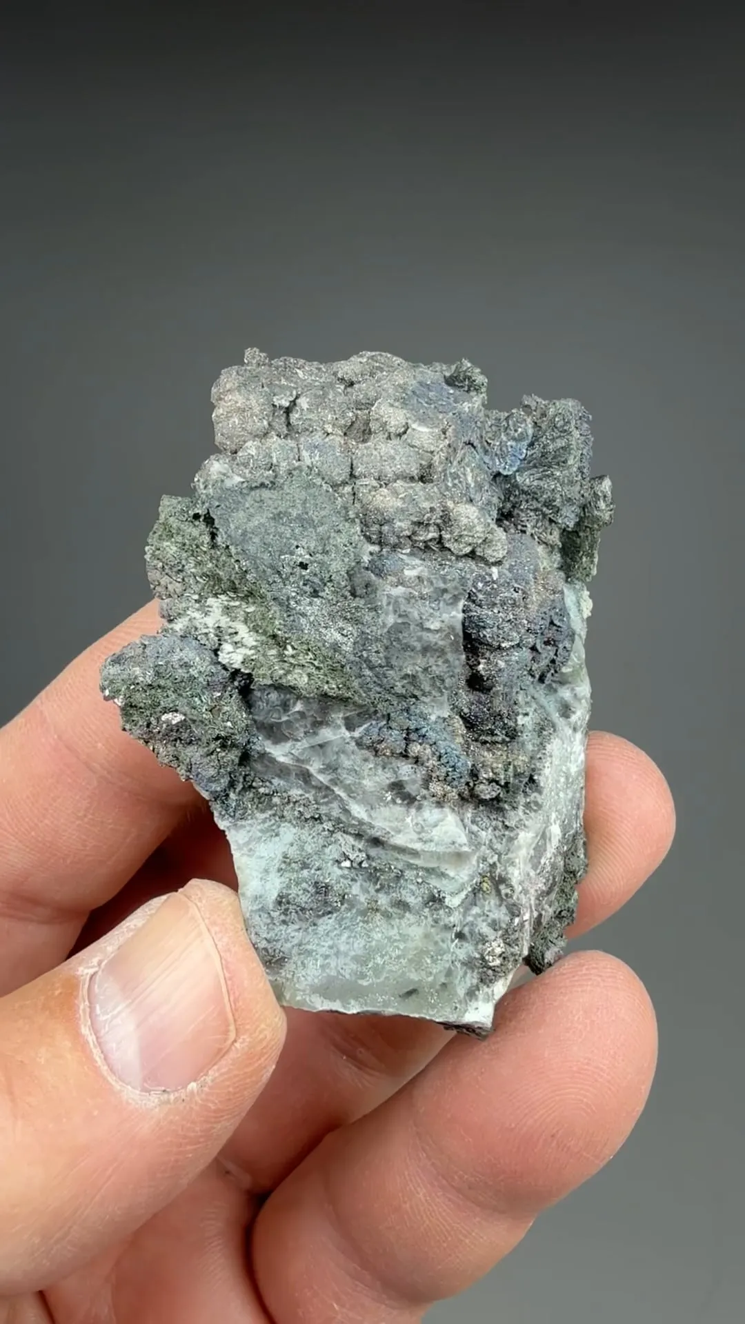 Silver with Skutterudite, Calcite - image 2