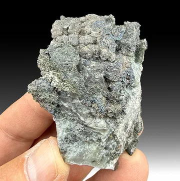 Silver with Skutterudite, Calcite