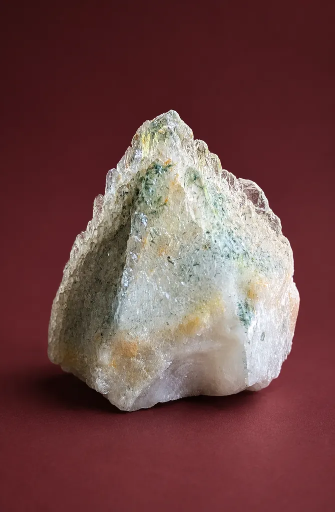 Sixling Quartz with Chlorite Inclusions; China, Inner Mongolia image