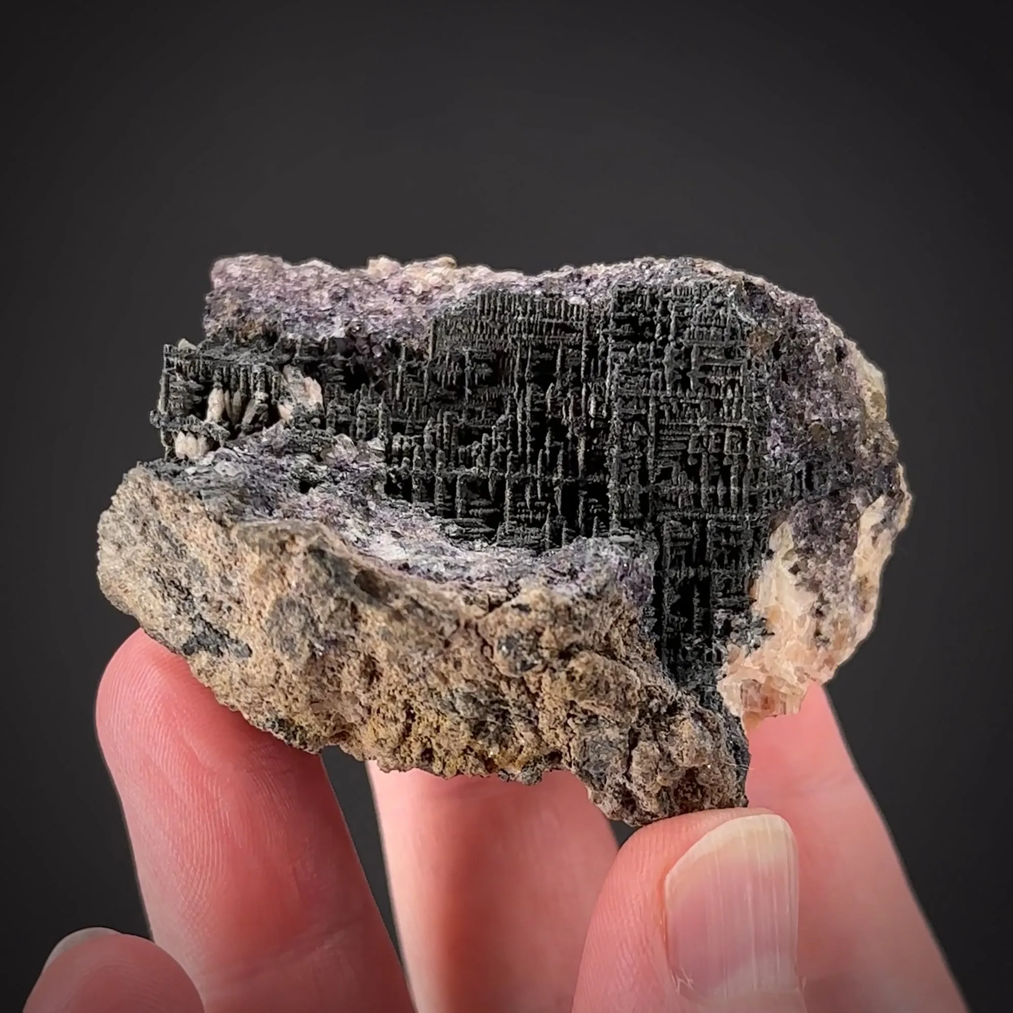 Skutterudite ps. Silver with Fluorite and Baryte - image 1