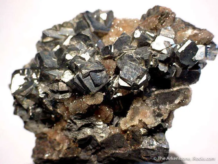 Skutterudite Var. Chloanthite on Quartz image