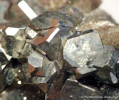 Skutterudite Var. Chloanthite on Quartz - image 2